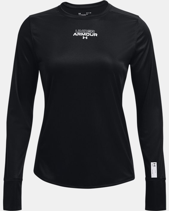 Women's UA Long Sleeve Shooting Shirt, Black, pdpMainDesktop image number 4